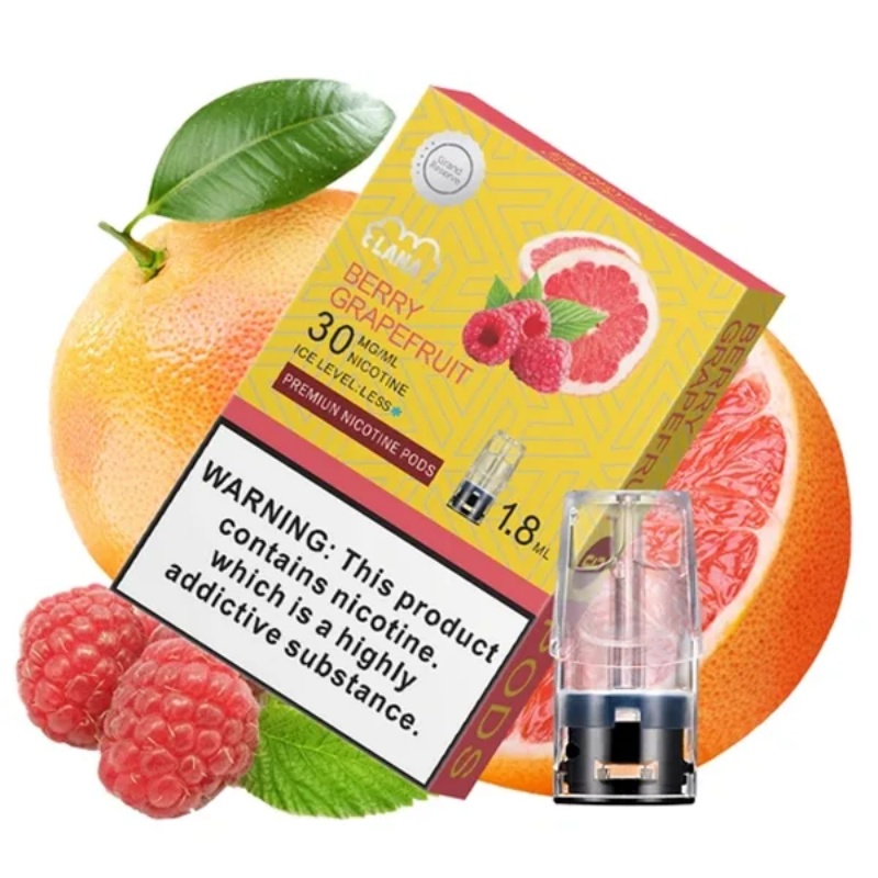 【漿果西柚味】LANA電子煙透明發光煙彈